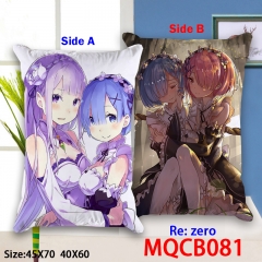 Re:Zero kara Hajimeru lsekai Seikatsu Cartoon Two Sides Comfortable Anime Pillow 40*60CM