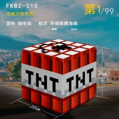 Minecraft Game Cartoon Stereoscopic  Square Anime Plush Pillow