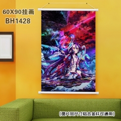 No Game No Life Cosplay Cartoon Anime Plastic Bar Wallscroll