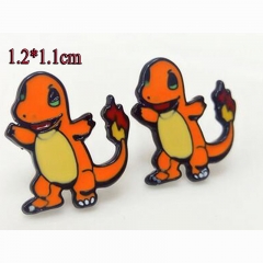 Pokemon New Design Charmander Pendant Japanese Anime Alloy Earring 1.2*1.1cm