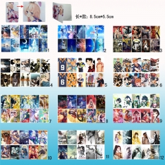 10个一套）12款彩图10个装磨砂卡贴(C)