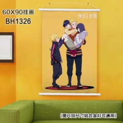 (60X90)BH1326-火影忍者博人传 动漫白色塑料杆挂画