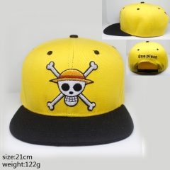 One Piece Popular Cartoon Yellow Fashion Sports Hat Anime Cap