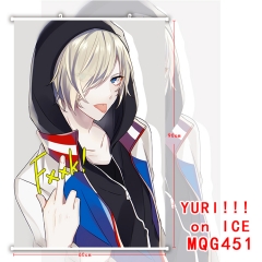 Yuri On Ice Popular Japanese Cartoon 3D Print Fashion Anime Wallscrolls 60*90CM