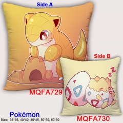 Pokemon Cute Cartoon Soft Good Quality Square Anime Pillow 45*45CM