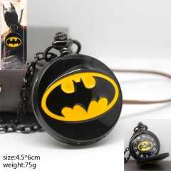 Batman Cosplay Movie Clock Pendant Anime Pocket Watch Necklace