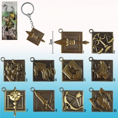 10 Styles Fate Stay Night Cosplay Cartoon Rotatable Pendant Anime Keychain