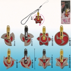8 Style Naruto Cosplay Cartoon Rotatable Pendant Anime Phone Strap