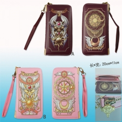 Card Captor Sakura Cosplay Folding Purse Long Anime Wallet