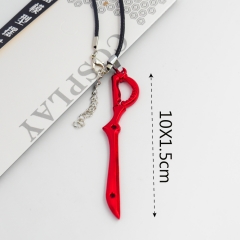 （样品间 库存22个）新款双斩少女 斩服少女 KILL la KILL 缠流子 太刀剪项链