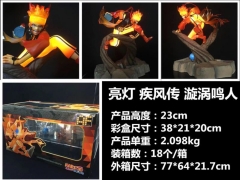带电 亮灯 疾风传 漩涡鸣人手办公仔玩具