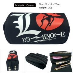 Death Note Cosplay Canvas Cartoon For Student Anime Pencil Bag