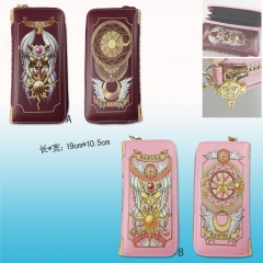 Card Captor Sakura Cosplay Folding Purse Long Anime Wallet