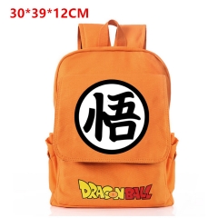 七龙珠悟帆布翻盖双肩背包