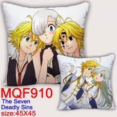 The Seven Deadly Sins Cosplay Two Sides Print Long Style Soft Pillow Wholesale Comfortable Good Quality Anime Pillow 45*45CM