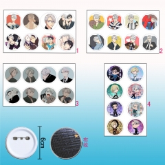 8PCS/SET 5.8CM 4 Styles Yuri on Ice Alloy Anime Brooch Pin