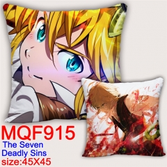 The Seven Deadly Sins Cosplay Two Sides Print Long Style Soft Pillow Wholesale Comfortable Good Quality Anime Pillow 45*45CM
