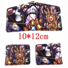 The Avengers Cartoon Folding PU Purse Anime Short Wallet