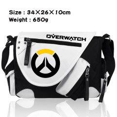 Overwatch Game Crossbody Bag Thick Anime PU Canvas Shoulder Bag