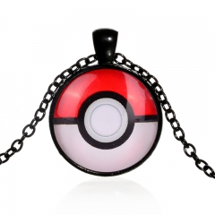 Pokemon Fancy Cute Cartoon Necklace Alloy Cosplay Glass Pendant