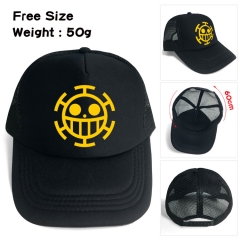 One Piece Law Logo Cartoon Hat Japanese Anime Baseball Cap