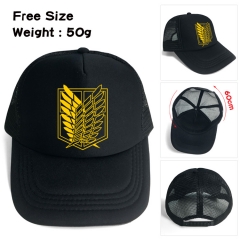 Attack on Titan Gold Logo Cartoon Hat Japanese Anime Baseball Cap