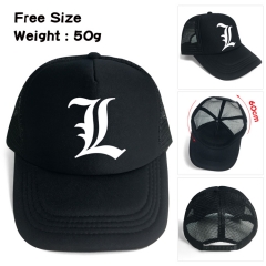Death Note Cartoon Hat Wholesale Black Anime Baseball Cap