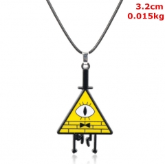 Gravity Falls Bill Cosplay Cartoon Decoration Alloy Anime Necklace