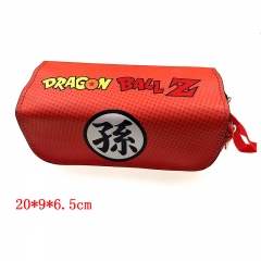 Dragon Ball Z Anime Cartoon PU Students Pencil Bag Zipper Pen Bags