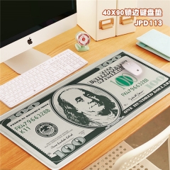 Fashion Dollars Print Cosplay Locking Thicken Mouse Mat Anime Mouse Pad
