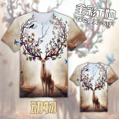 Fashion Cartoon Colorful Cosplay 3D Print Anime T Shirts Anime Short Sleeves T Shirts