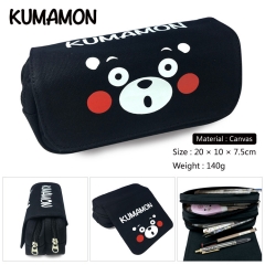 Kumamon Cosplay Korean Cartoon Canvas For Student Anime Pencil Bag