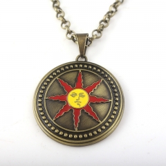 黑暗之魂3项链 Dark Souls3太阳骑士索拉尔挂件太阳战神钥匙扣