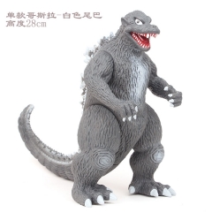 中号哥斯拉-白尾巴 公仔