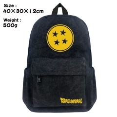 Dragon Ball Z Cartoon Bag Black Canvas Wholesale Anime Backpack Bags