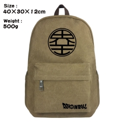Dragon Ball Z Cartoon Bag Brown Canvas Wholesale Anime Backpack Bags