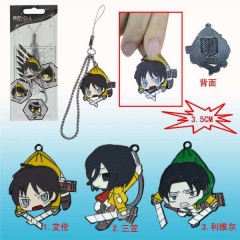 Attack on Titan / Shingeki No Kyojin Cosplay Cartoon Alloy Anime Phonestrap