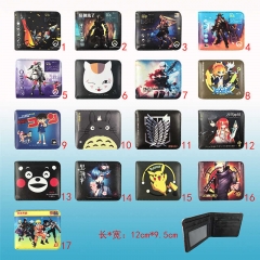 17 Styles Naruto Cosplay Cartoon Purse Anime Wallet