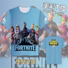 Fortnite Game Cosplay Cartoon Print Anime Short Sleeves T Shirts