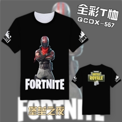 Fortnite Game Cosplay Cartoon Print Anime Short Sleeves T Shirts