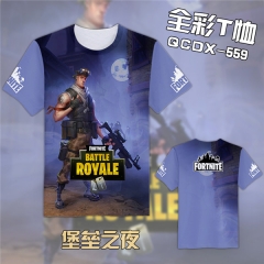 Fortnite Game Cosplay Cartoon Print Anime Short Sleeves T Shirts