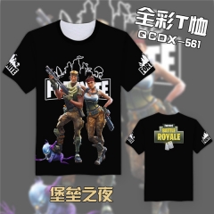 Fortnite Game Cosplay Cartoon Print Anime Short Sleeves T Shirts