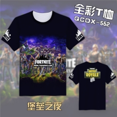Fortnite Game Cosplay Cartoon Print Anime Short Sleeves T Shirts
