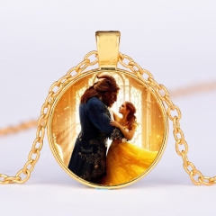 影视周边美女与野兽项链Beauty and the Beast 时光宝石项链批发