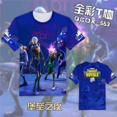 Fortnite Game Cosplay Cartoon Print Anime Short Sleeves T Shirts
