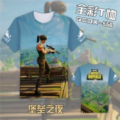 Fortnite Game Cosplay Cartoon Print Anime Short Sleeves T Shirts