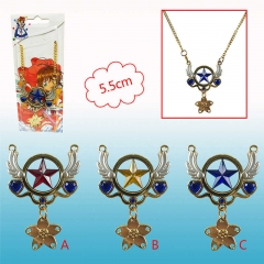 3 Styles Card Captor Sakura Cosplay Cartoon Alloy Anime Necklace