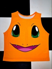 Japanese Cartoon Pokemon Sexy Short T shirts Girls 3D Top Tee