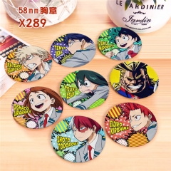 Boku No Hero Academia/My Hero Academia Cartoon Brooch Kawaii Fancy Pin 8pcs/set