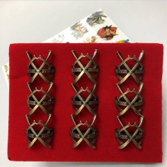 One Piece Cosplay Cartoon Cool Decoration Fingers Anime Ring (9pcs/set)